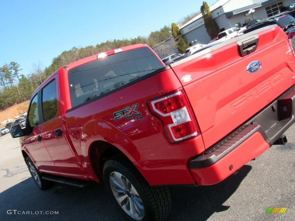 2018 F150 STX SuperCrew 4x4 - Race Red / Earth Gray photo #31