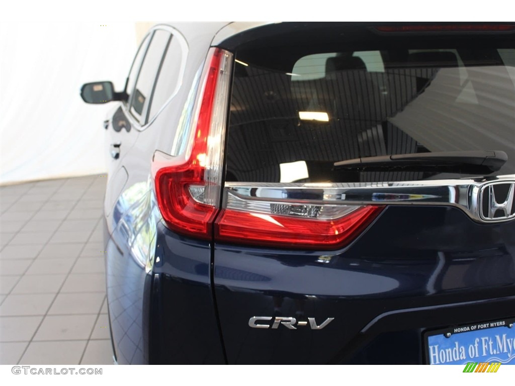 2018 CR-V EX - Obsidian Blue Pearl / Gray photo #9