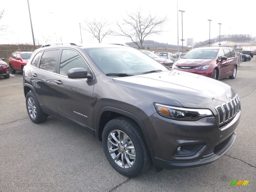 Granite Crystal Metallic 2019 Jeep Cherokee Latitude Plus 4x4 Exterior Photo #126051800