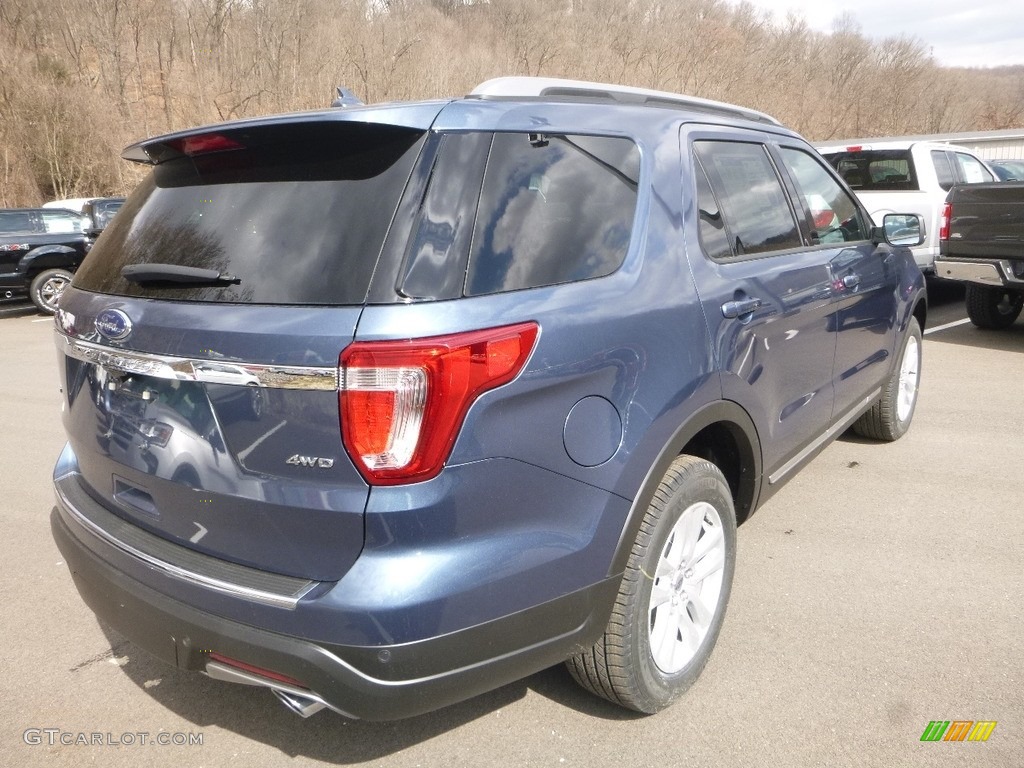 2018 Explorer XLT 4WD - Blue Metallic / Ebony Black photo #2