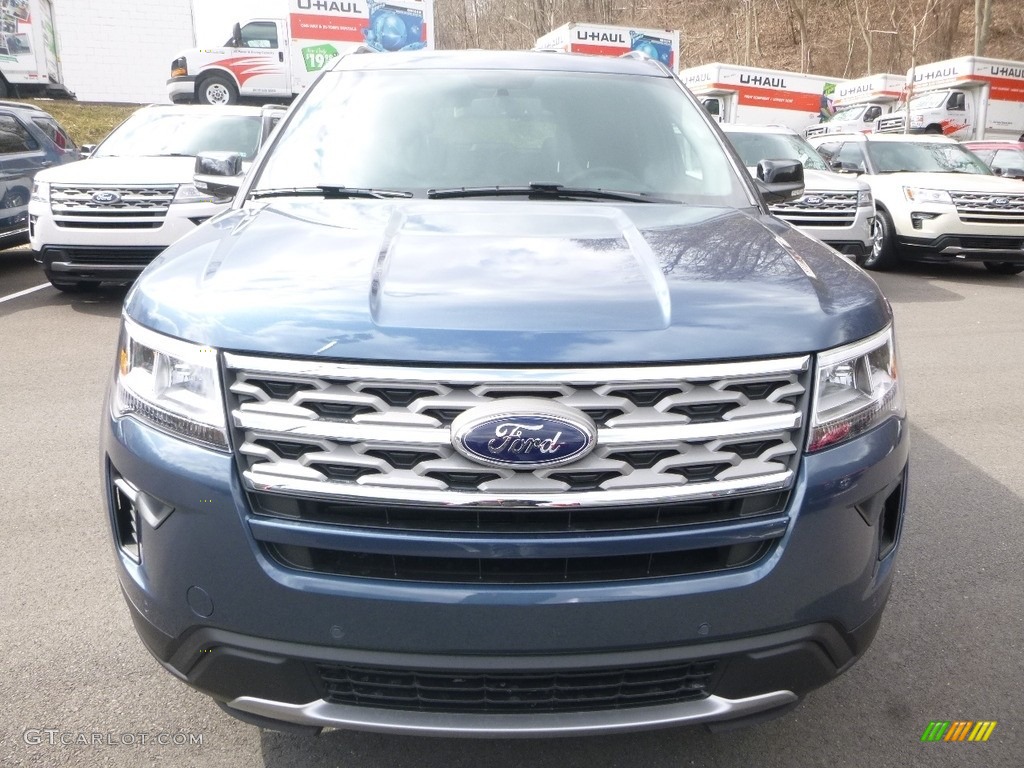 2018 Explorer XLT 4WD - Blue Metallic / Ebony Black photo #4