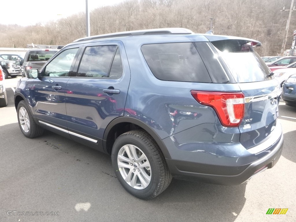 2018 Explorer XLT 4WD - Blue Metallic / Ebony Black photo #6