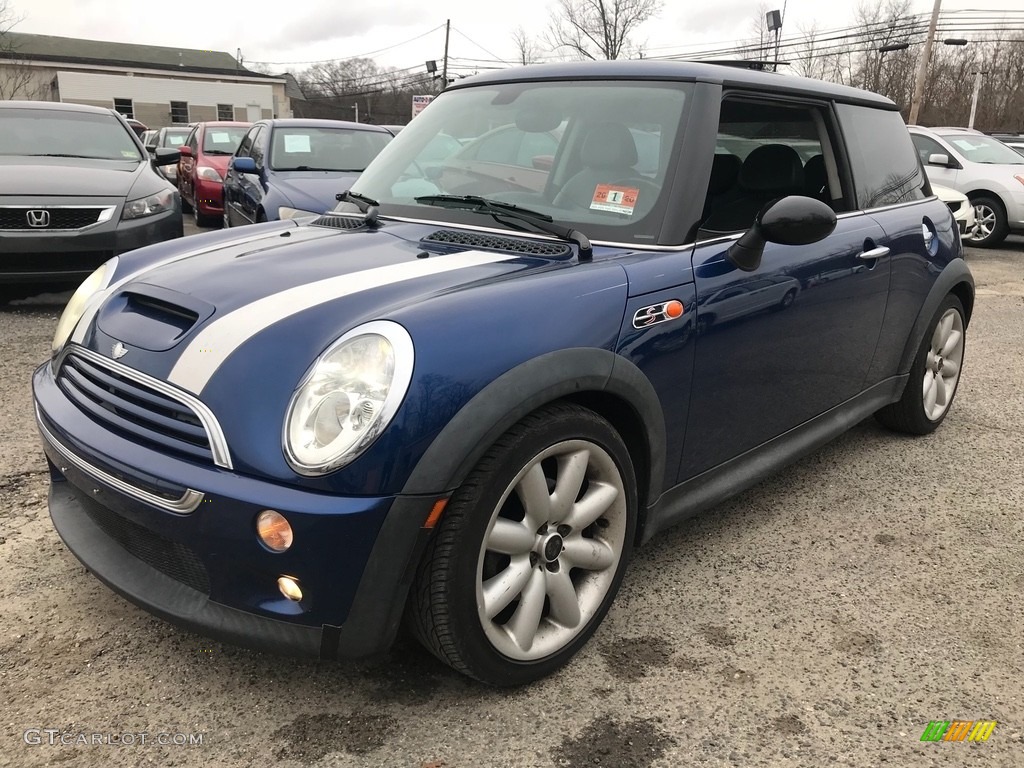 2003 Cooper S Hardtop - Indi Blue Metallic / Lapis Blue/Panther Black photo #3