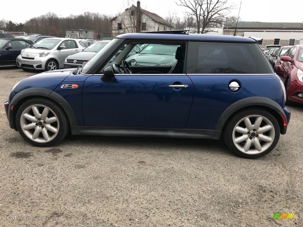 2003 Cooper S Hardtop - Indi Blue Metallic / Lapis Blue/Panther Black photo #4
