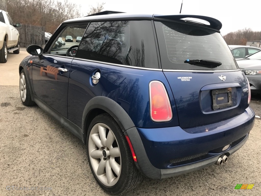 2003 Cooper S Hardtop - Indi Blue Metallic / Lapis Blue/Panther Black photo #5