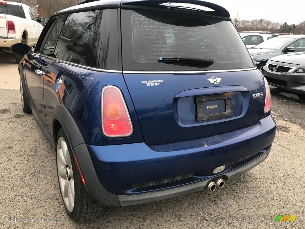 2003 Cooper S Hardtop - Indi Blue Metallic / Lapis Blue/Panther Black photo #6