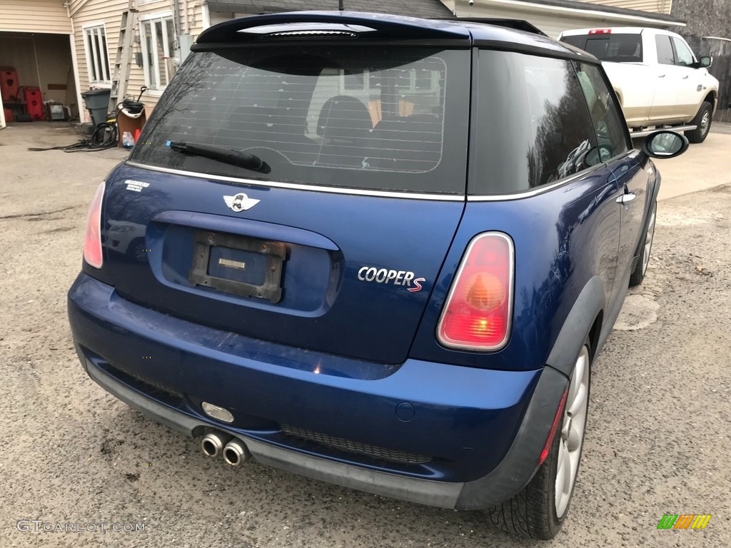 2003 Cooper S Hardtop - Indi Blue Metallic / Lapis Blue/Panther Black photo #8