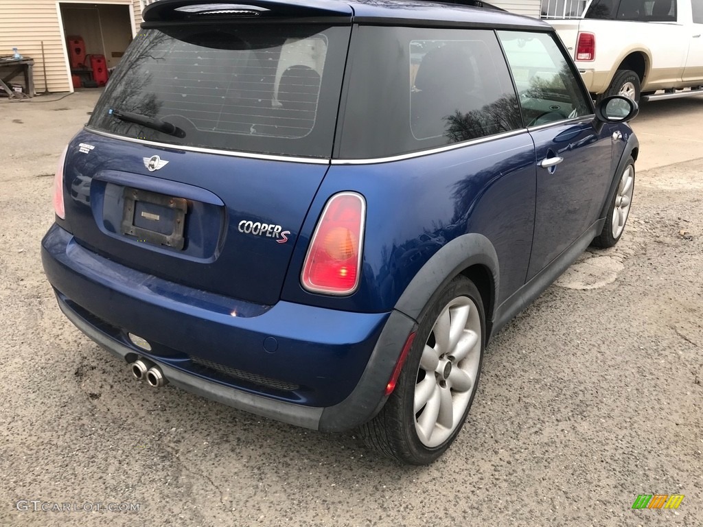 2003 Cooper S Hardtop - Indi Blue Metallic / Lapis Blue/Panther Black photo #9