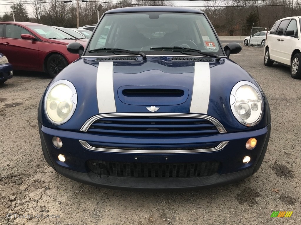 2003 Cooper S Hardtop - Indi Blue Metallic / Lapis Blue/Panther Black photo #12