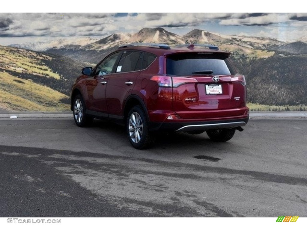 2018 RAV4 Limited AWD - Ruby Flare Pearl / Black photo #3