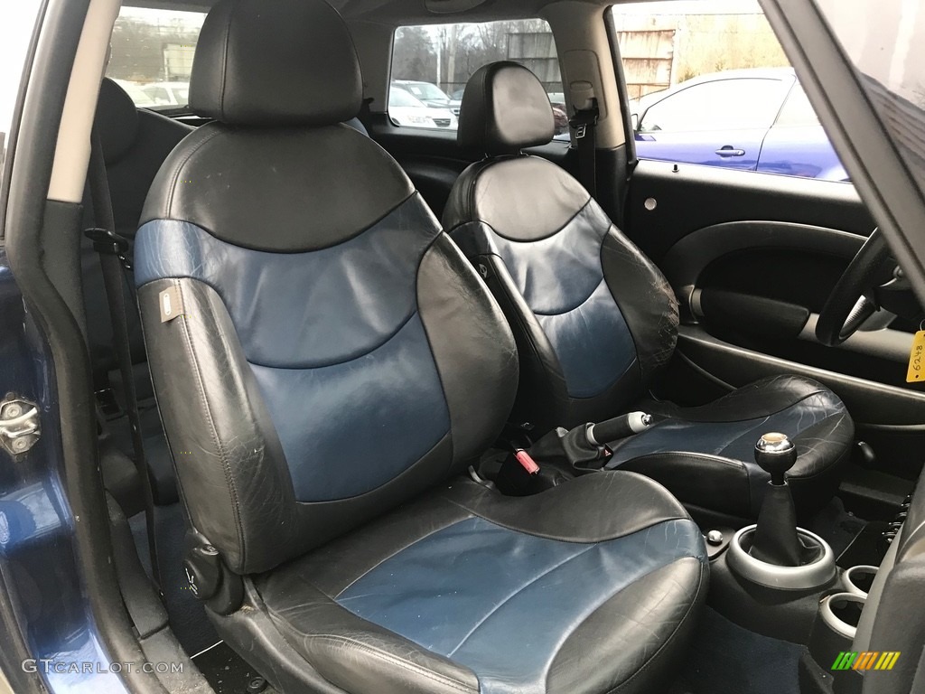 2003 Cooper S Hardtop - Indi Blue Metallic / Lapis Blue/Panther Black photo #18