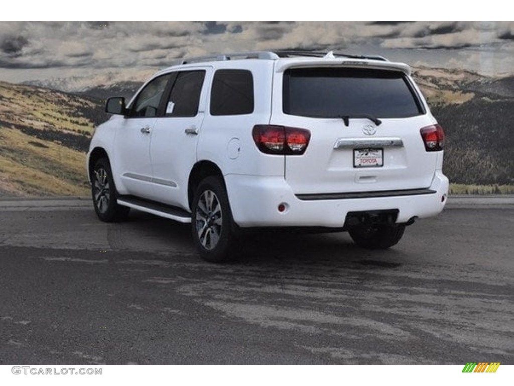 2018 Sequoia Limited 4x4 - Super White / Graphite photo #3