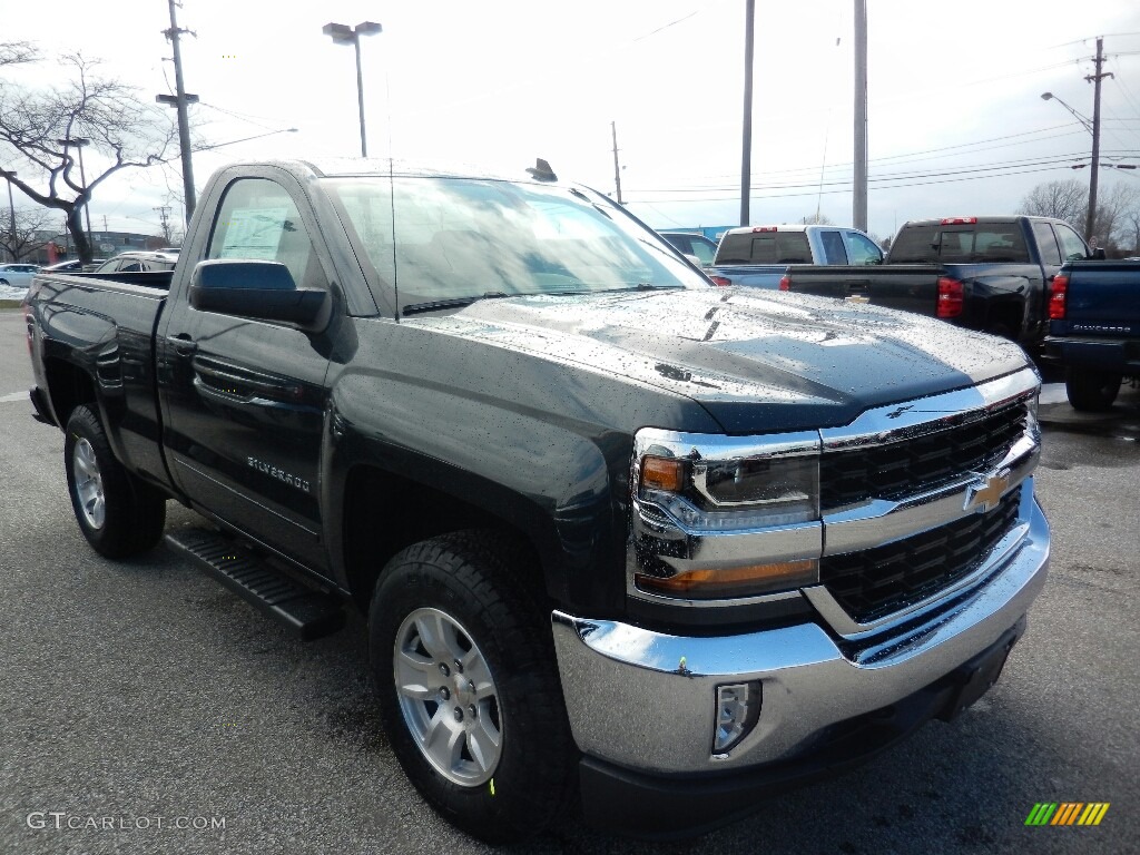 2018 Silverado 1500 LT Regular Cab 4x4 - Graphite Metallic / Jet Black photo #3