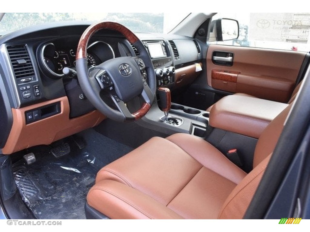 Red Rock/Black Interior 2018 Toyota Sequoia Platinum 4x4 Photo #126055511