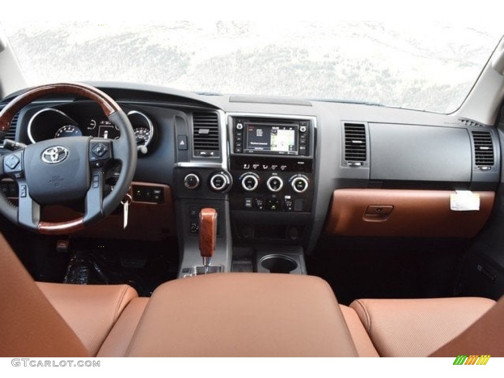 2018 Toyota Sequoia Platinum 4x4 Red Rock/Black Dashboard Photo #126055529