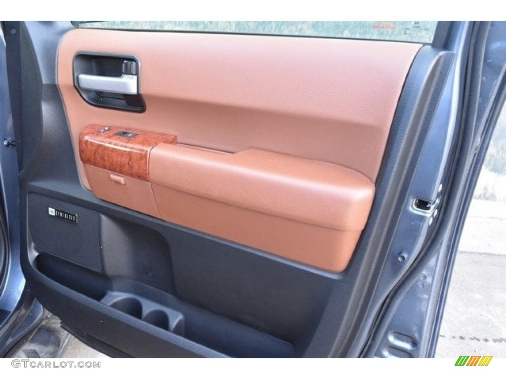 2018 Toyota Sequoia Platinum 4x4 Red Rock/Black Door Panel Photo #126055652