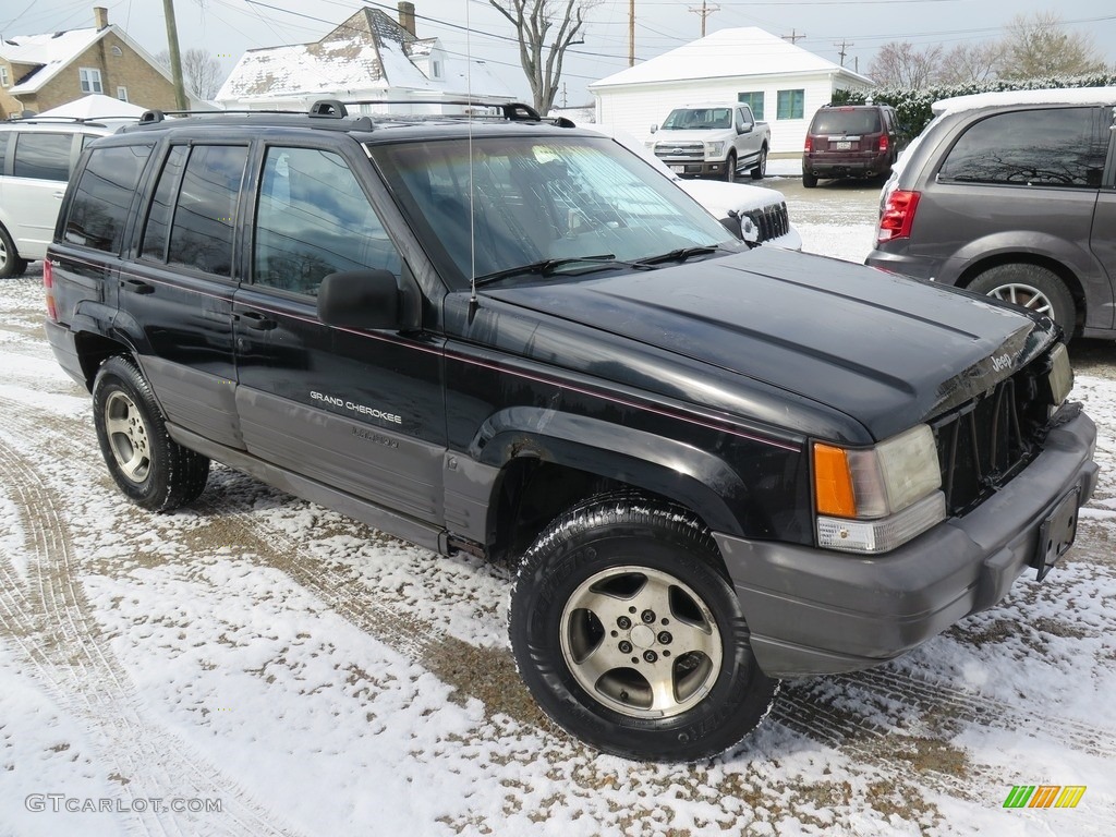 1996 Grand Cherokee Laredo 4x4 - Black / Agate photo #2
