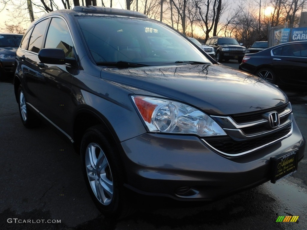 2011 CR-V EX 4WD - Urban Titanium Metallic / Gray photo #11