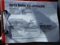 Alpine White - X3 xDrive28i Photo No. 14