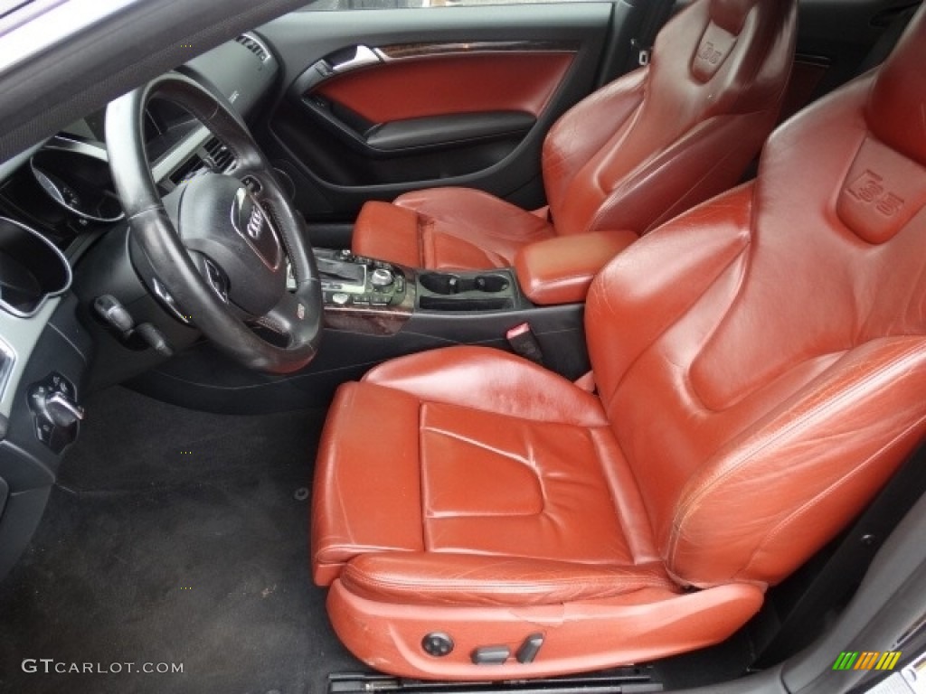 2009 S5 4.2 quattro - Deep Sea Blue Pearl Effect / Magma Red Silk Nappa Leather photo #17