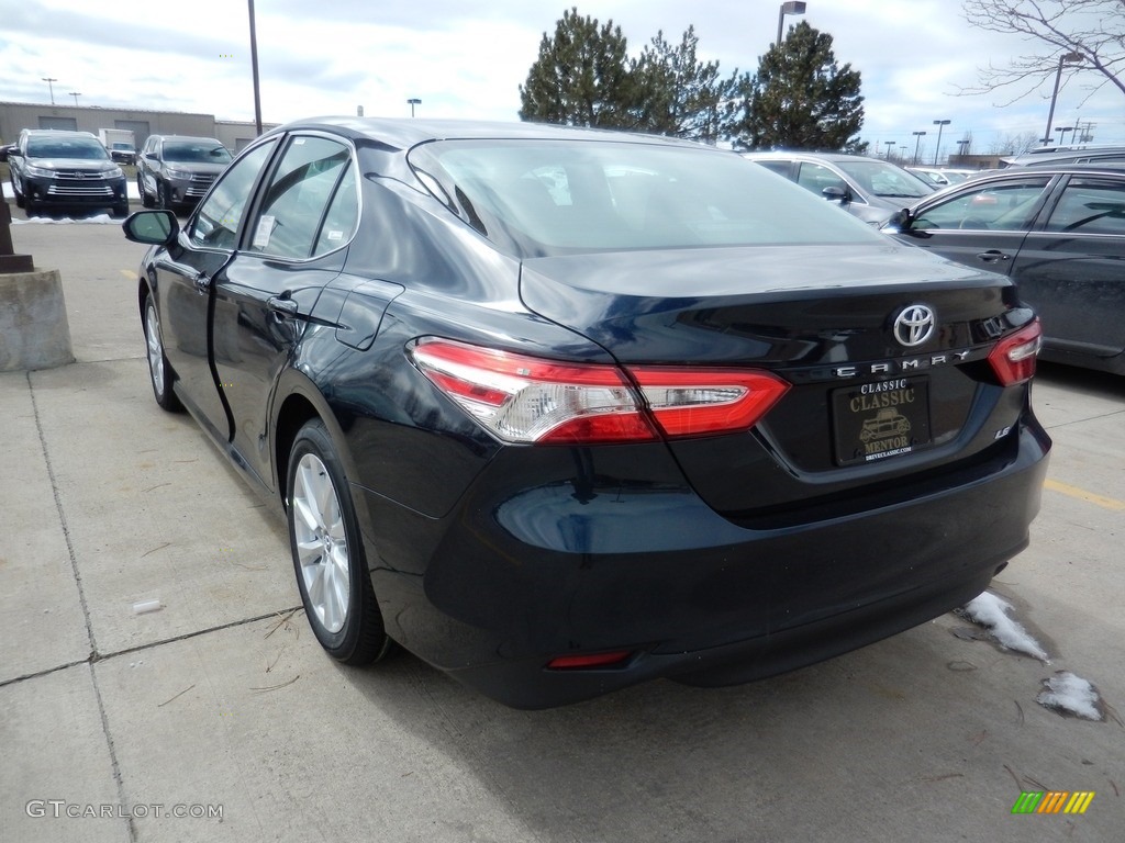 2018 Camry LE - Galactic Aqua Mica / Black photo #2