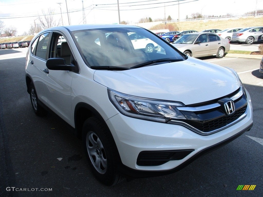 2015 CR-V LX AWD - White Diamond Pearl / Beige photo #7
