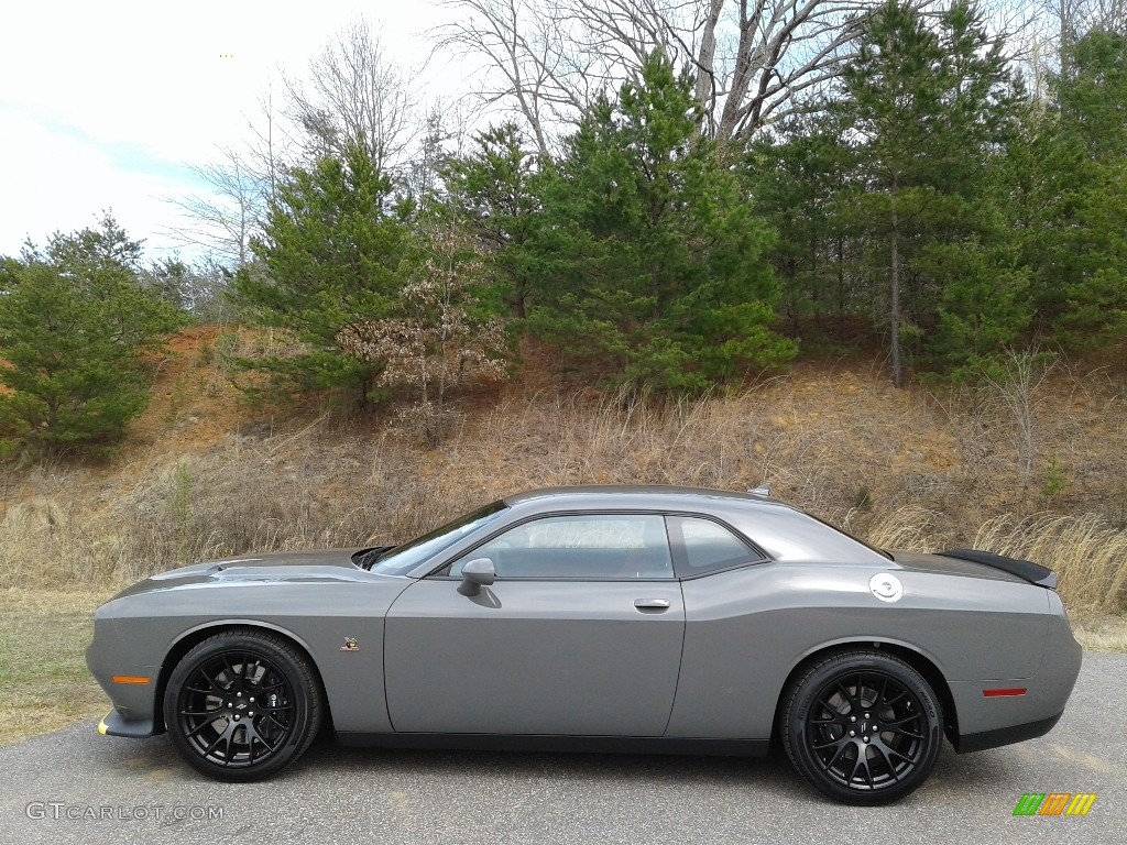 2018 Challenger R/T Scat Pack - Destroyer Gray / Black/Ruby Red photo #1