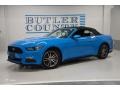 2017 Grabber Blue Ford Mustang EcoBoost Premium Convertible  photo #1