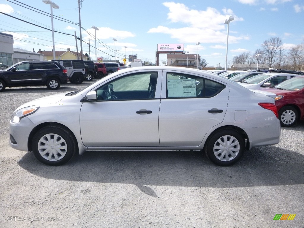 Brilliant Silver 2018 Nissan Versa S Plus Exterior Photo #126067019