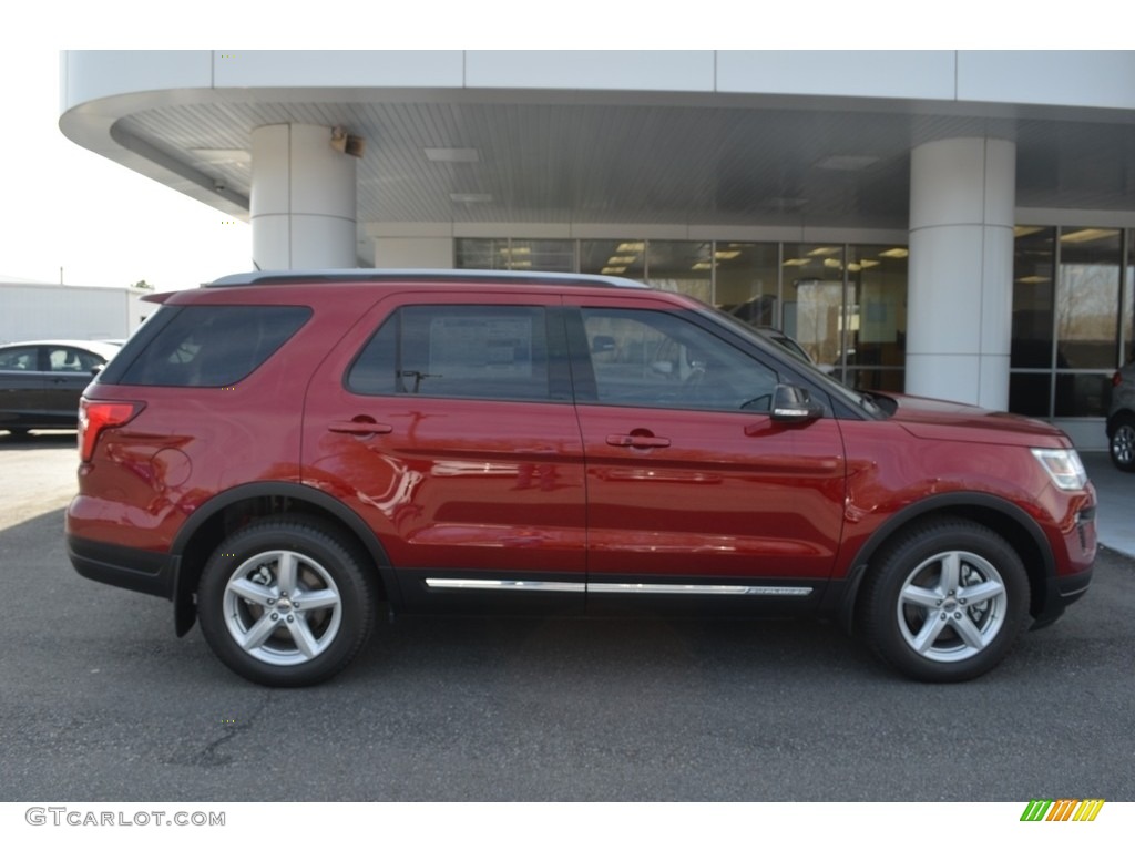 2018 Explorer XLT - Ruby Red / Medium Stone photo #2