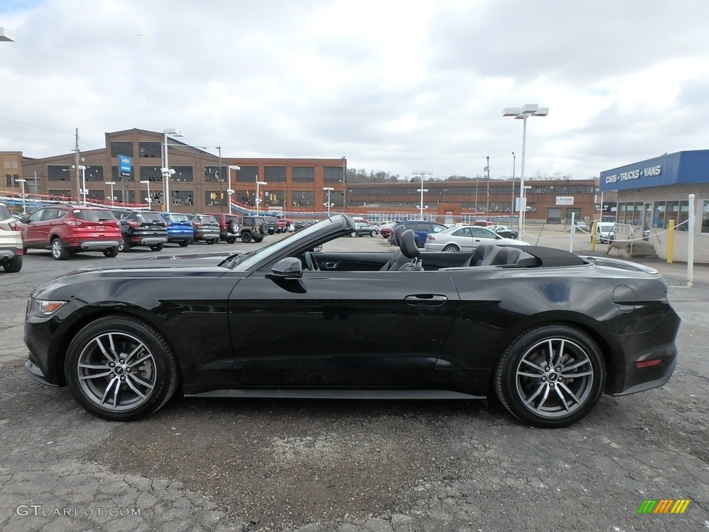 Shadow Black 2017 Ford Mustang EcoBoost Premium Convertible Exterior Photo #126070550