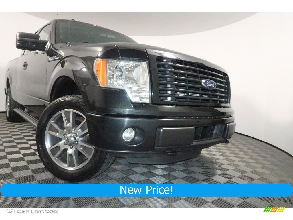 2014 F150 STX SuperCab 4x4 - Tuxedo Black / Black photo #1