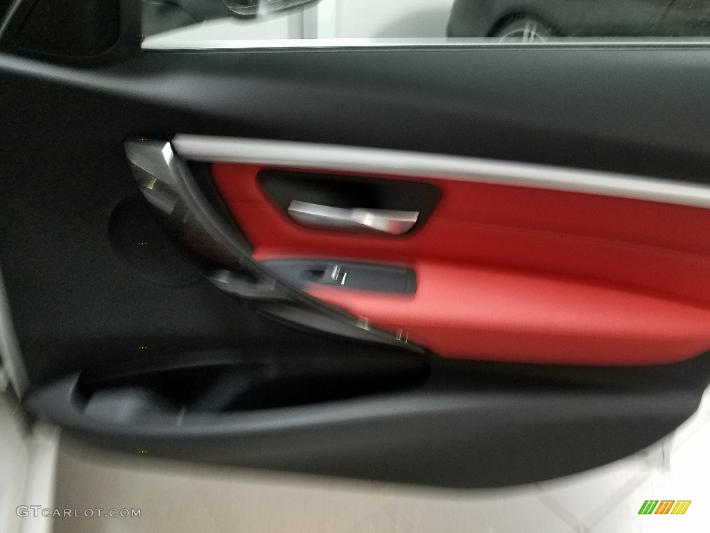 2018 3 Series 330i xDrive Sedan - Mineral White Metallic / Coral Red photo #9