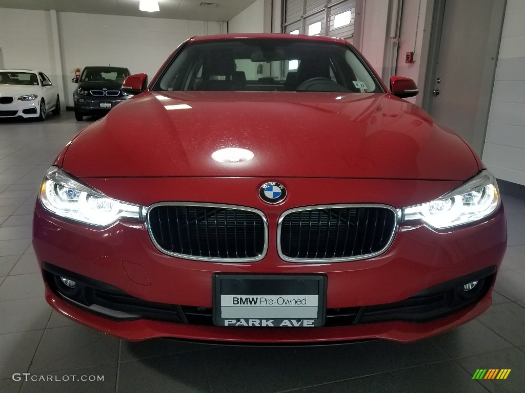 2018 3 Series 320i xDrive Sedan - Melbourne Red Metallic / Black photo #8