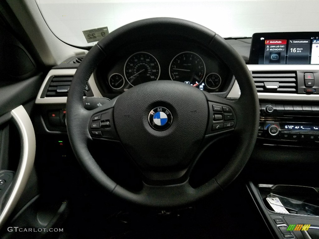 2018 3 Series 320i xDrive Sedan - Mineral Grey Metallic / Black photo #21