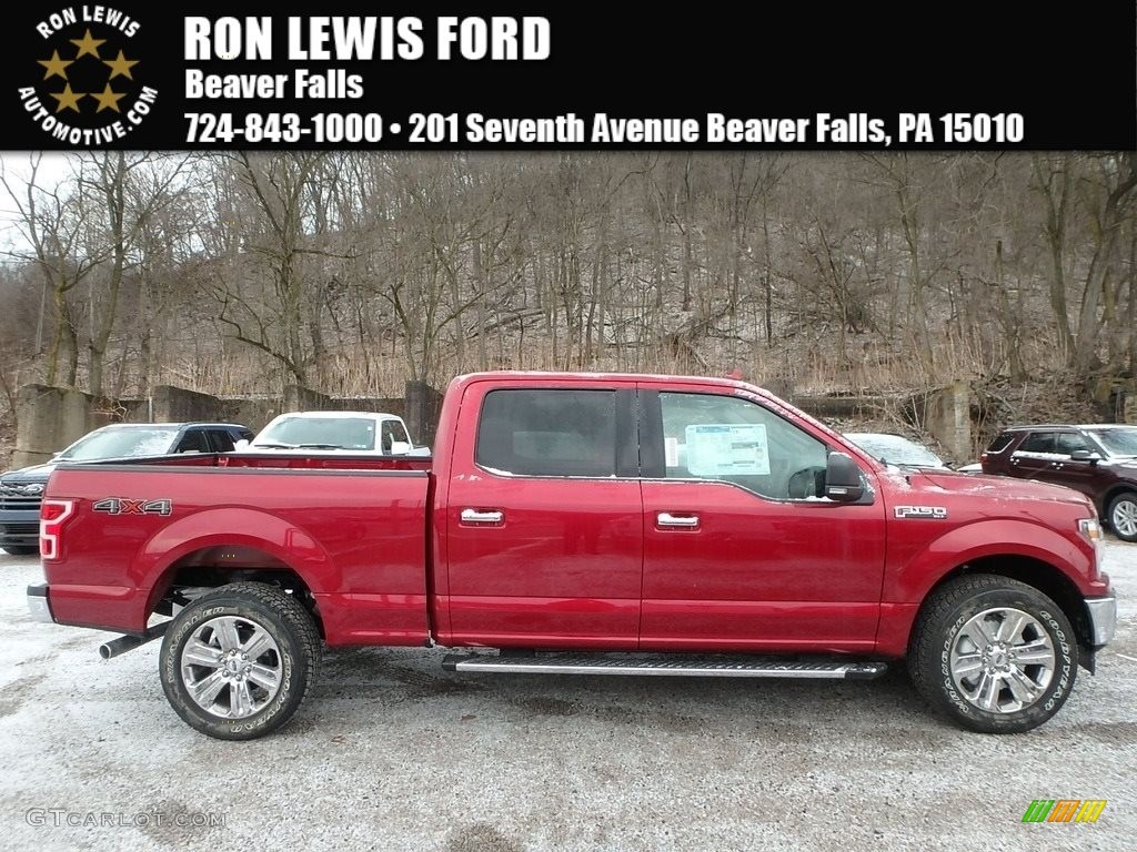 2018 F150 XLT SuperCrew 4x4 - Ruby Red / Black photo #1