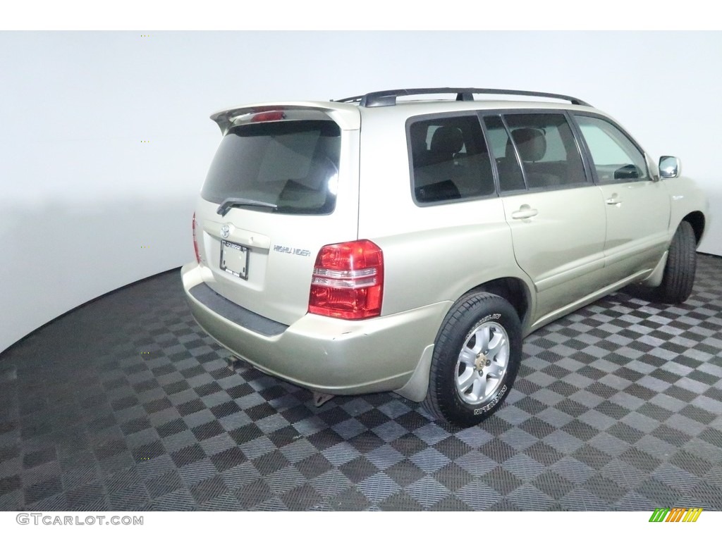2002 Highlander Limited 4WD - Vintage Gold Metallic / Ivory photo #12