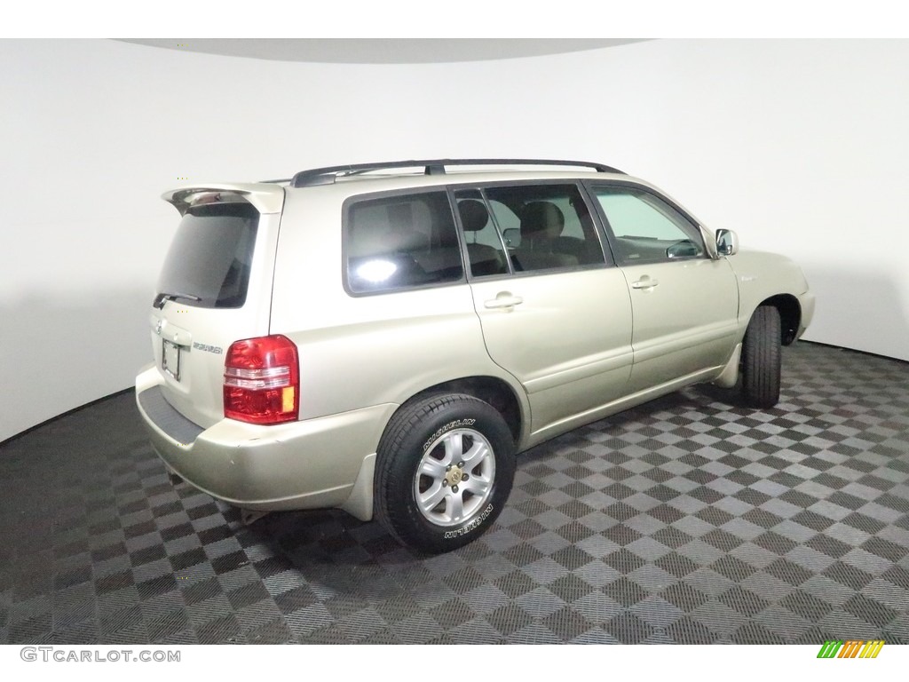 2002 Highlander Limited 4WD - Vintage Gold Metallic / Ivory photo #13