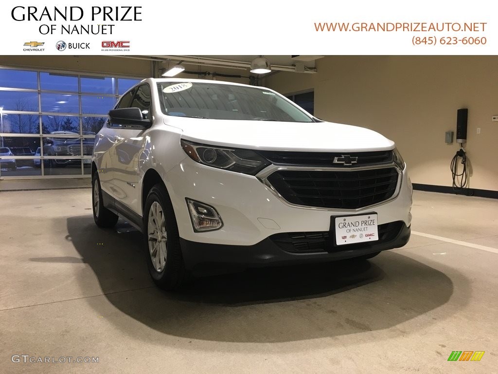 2018 Equinox LS AWD - Summit White / Medium Ash Gray photo #1