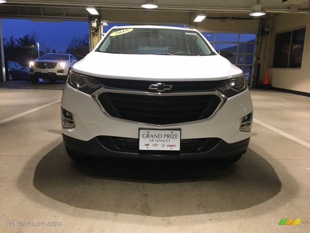 2018 Equinox LS AWD - Summit White / Medium Ash Gray photo #9