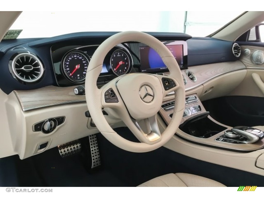2018 E 400 Convertible - designo Diamond White Metallic / Macchiato Beige/Yacht Blue photo #5