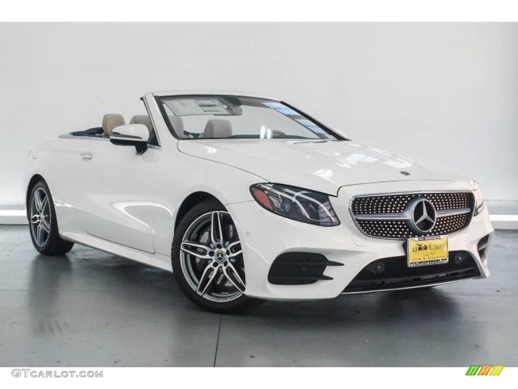 2018 E 400 Convertible - designo Diamond White Metallic / Macchiato Beige/Yacht Blue photo #12