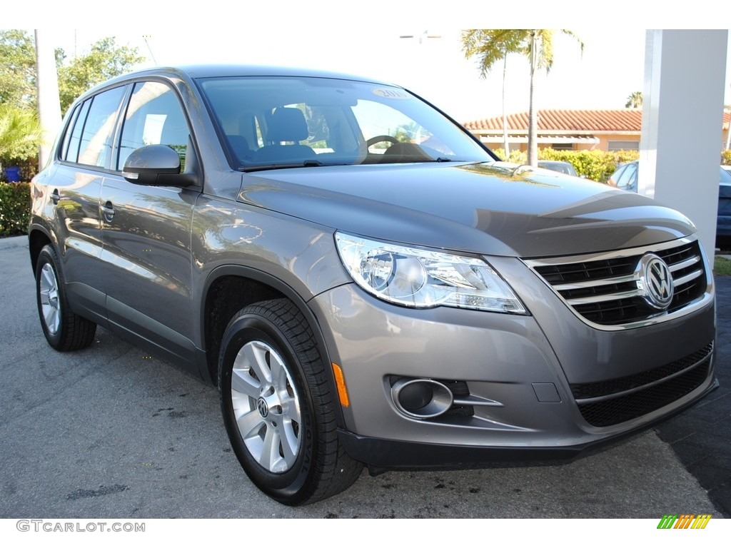 2010 Tiguan S - Alpine Grey Metallic / Charcoal photo #2