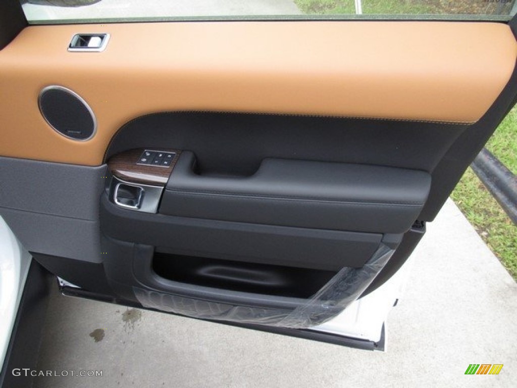 2018 Land Rover Range Rover Sport Supercharged Ebony/Vintage Tan Door Panel Photo #126078185