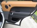 Ebony/Vintage Tan 2018 Land Rover Range Rover Sport Supercharged Door Panel