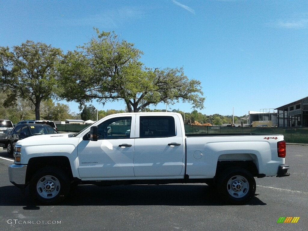 2018 Silverado 2500HD Work Truck Crew Cab 4x4 - Summit White / Dark Ash/Jet Black photo #2