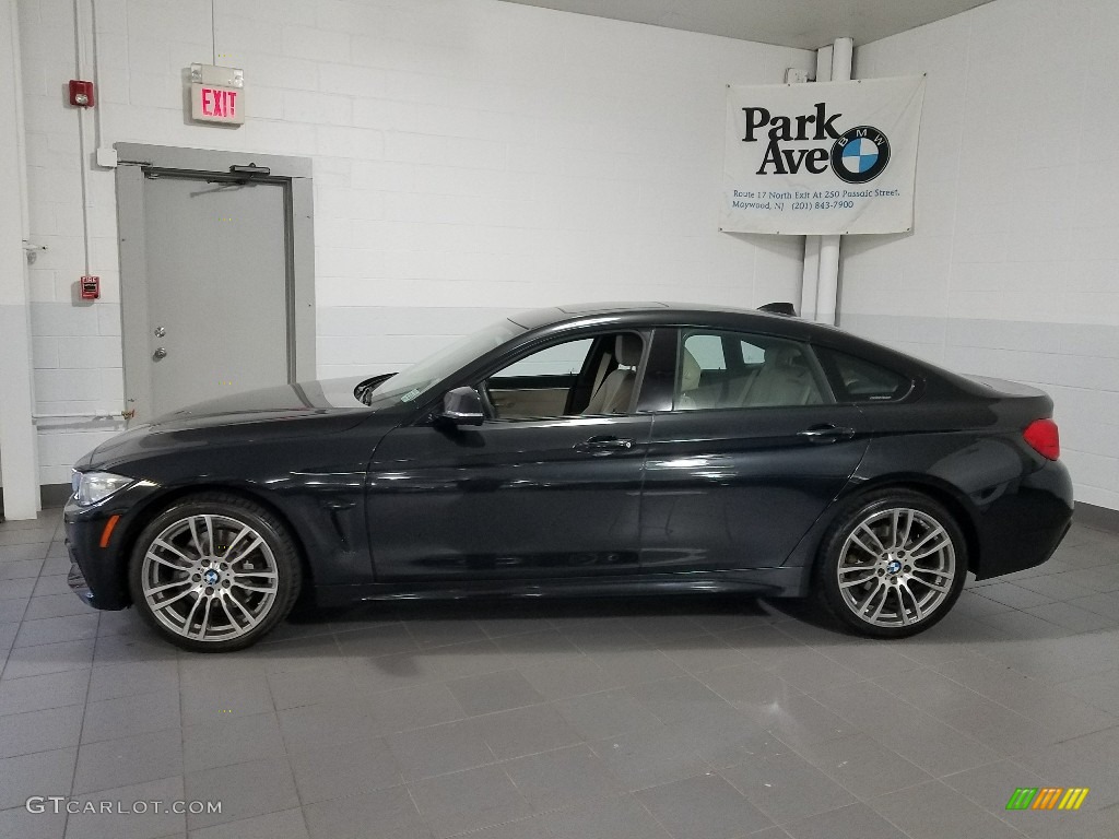 2015 4 Series 428i xDrive Gran Coupe - Black Sapphire Metallic / Oyster/Black photo #2