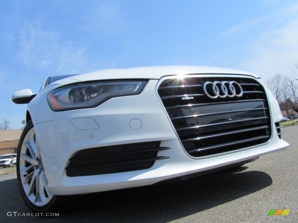 2012 A6 3.0T quattro Sedan - Glacier White Metallic / Black photo #1