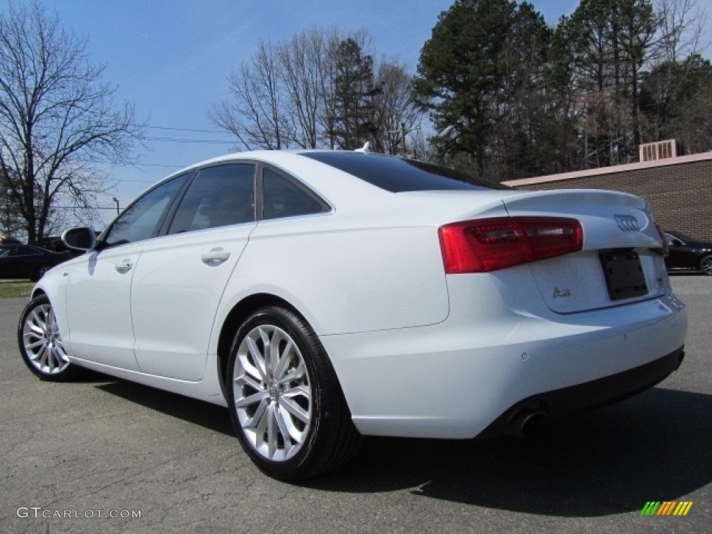 2012 A6 3.0T quattro Sedan - Glacier White Metallic / Black photo #8