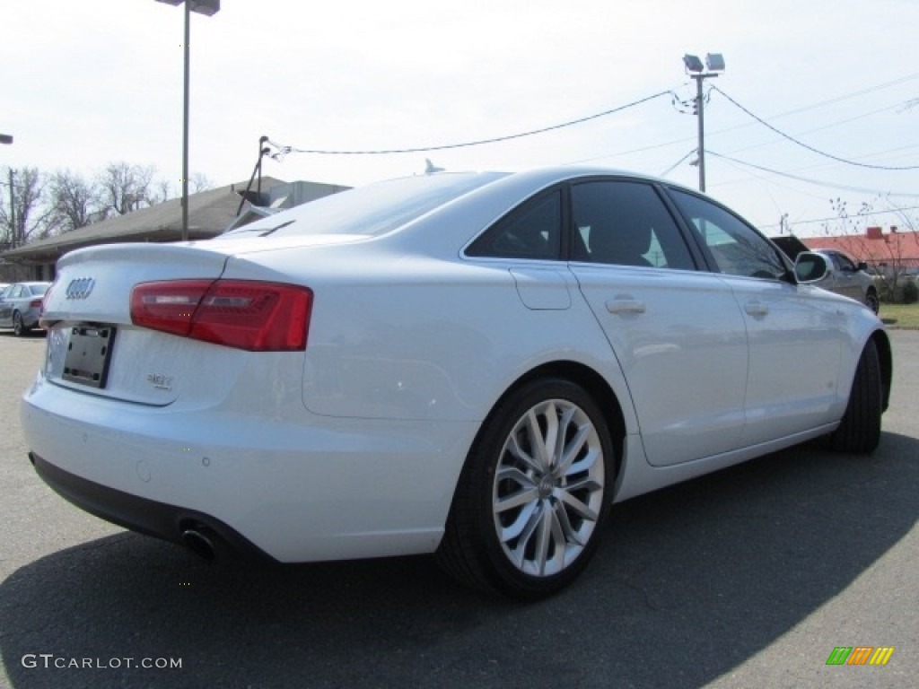2012 A6 3.0T quattro Sedan - Glacier White Metallic / Black photo #10
